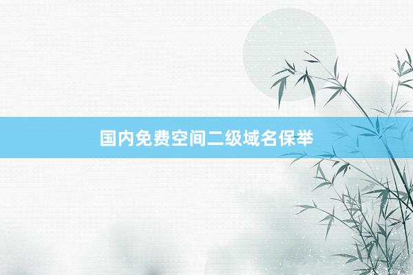 国内免费空间二级域名保举